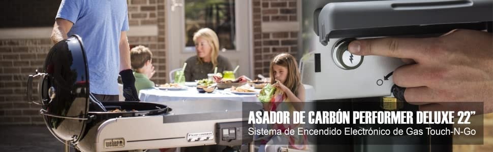 El Mejor Asador de Carbón con Encendido Electrónico