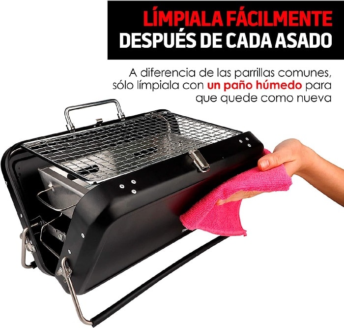 Facil de limpiar el asador portatil redlemon