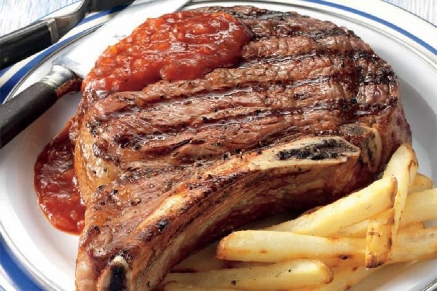 Receta Ribeye con salsa BBQ al whiskey