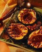 Receta Calabaza bellota con mantequilla picante de nuez pecanera